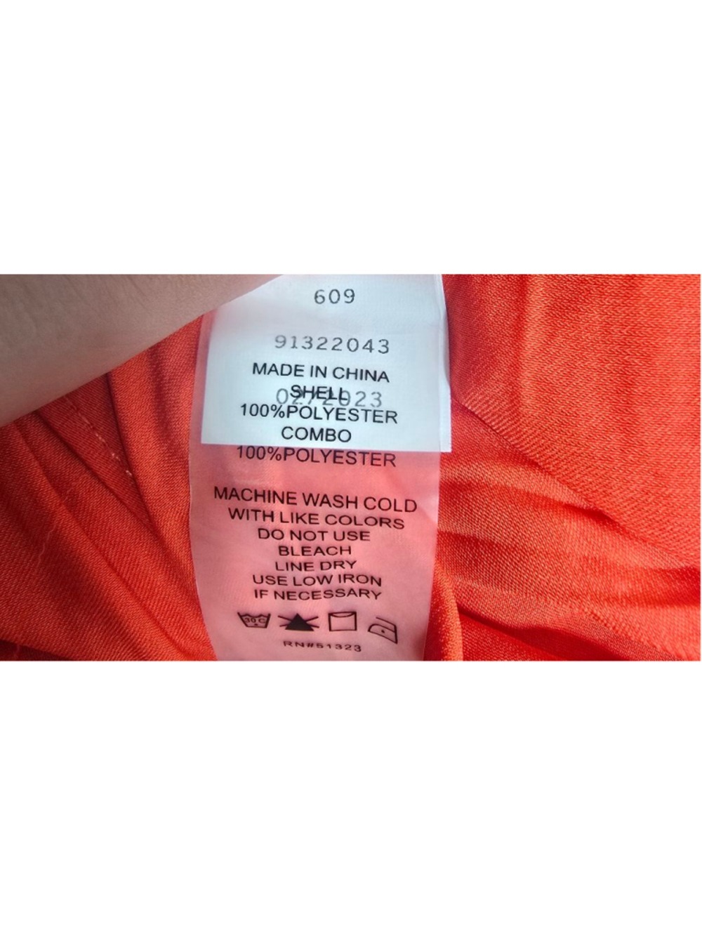 Women's Vince Camuto Orange Blouse L - Picture 7 of 9